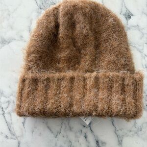 URBAN OUTFITTERS Soft Brown Fuzzy Beanie